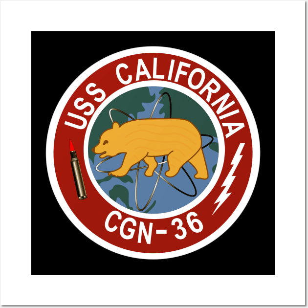 USS California (CGN-36) wo Txt Wall Art by twix123844